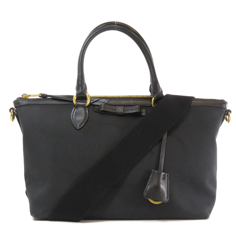 Prada Logo Rion Handbag Canvas - Picture 11 of 11